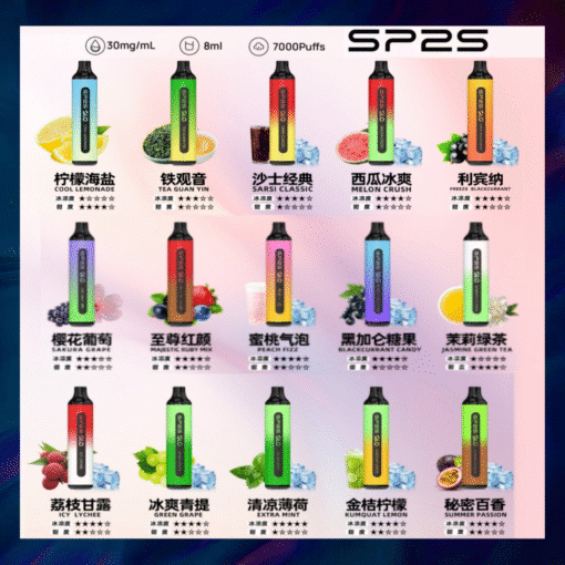 SP2S 7000 PUFFS 一次性抛棄式 筆桿形狀 3%尼古丁含量 買10送1 - 图片 2